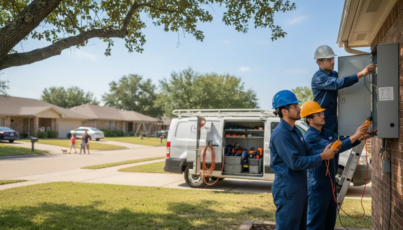Certified electrician providing emergency electrical services in Beckemeyer, IL